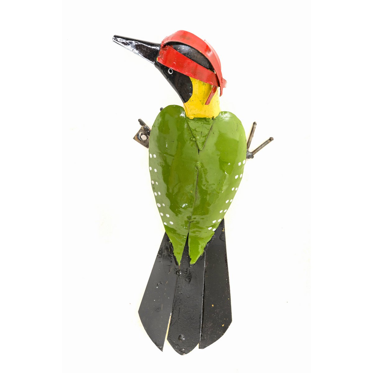 Zimba-Arts METAL GREEN WOODPECKER