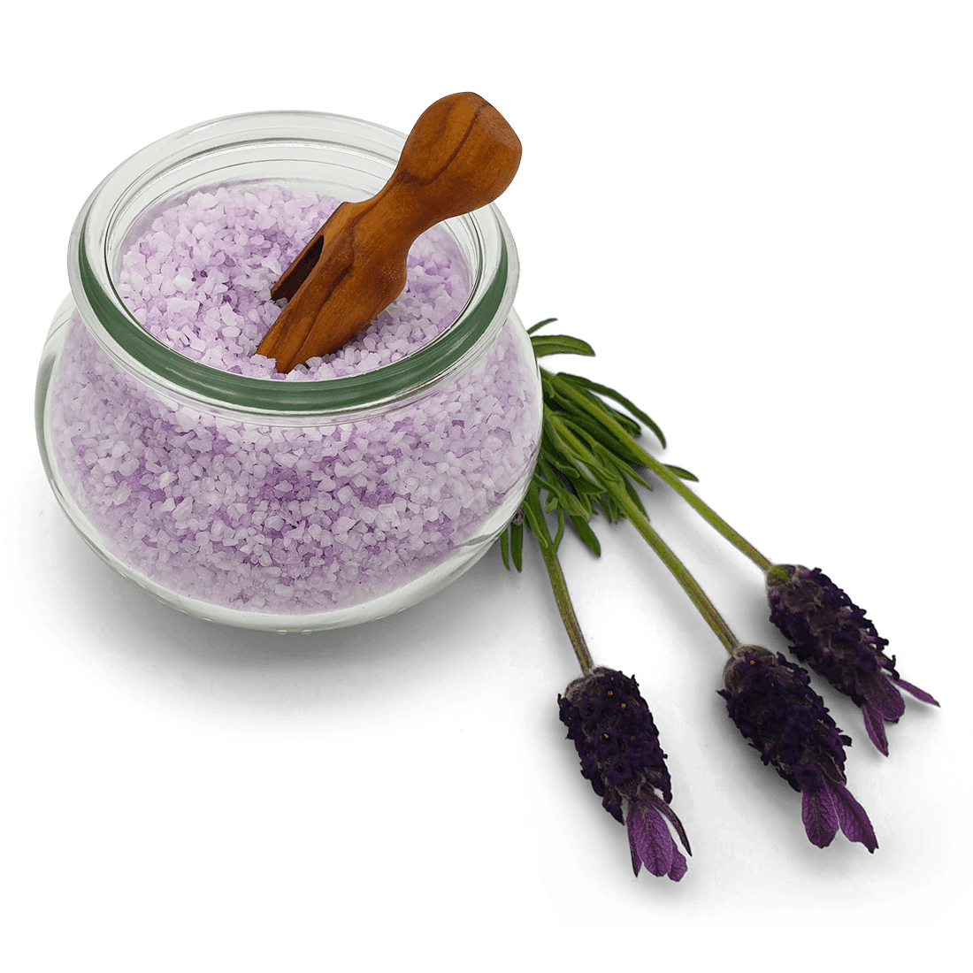sal de baño de lavanda