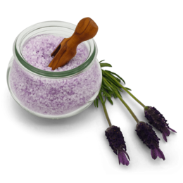 sal de baño de lavanda