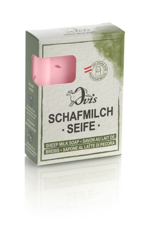 Ovis-Seife Eckig verp Himbeer Spritz 8,5x6 cm 100 g