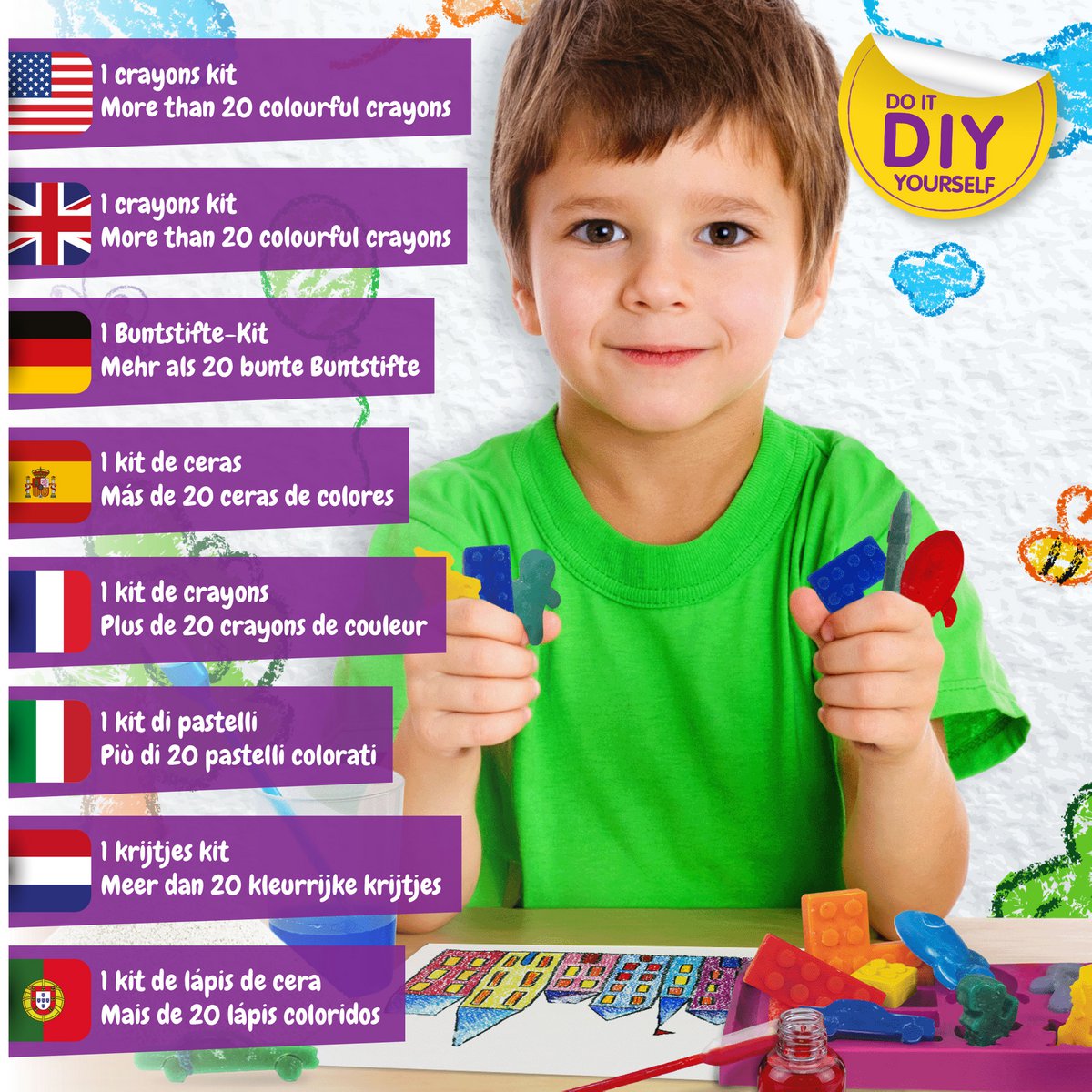 Crayons Lab - Juguetes educativos para niños (7 idiomas)