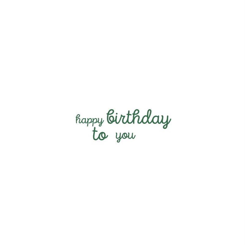 Card Happy Birthday To You