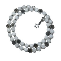 Braccialetto infermieristico in pietra naturale - Moonstone