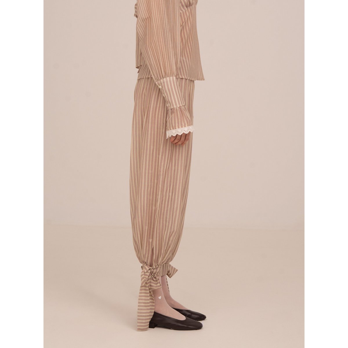 Strawberry Crush Pink Striped Trousers