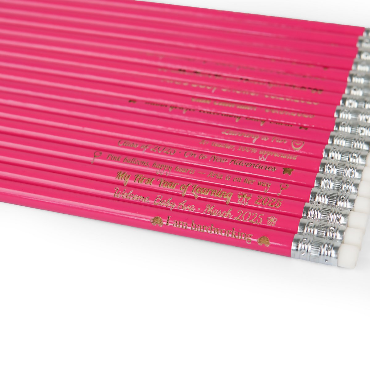 Matita HB in legno rosa con gomma, regalo perfetto per studenti, artisti e insegnanti