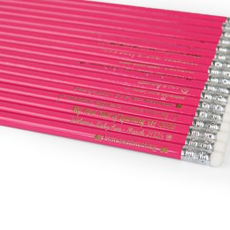 Pink træ HB -blyant med viskelæder, perfekt gave til studerende, kunstnere og lærere
