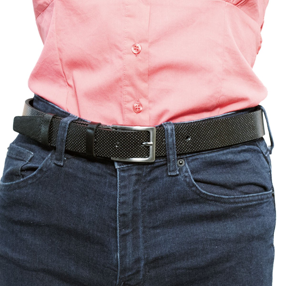 Ceinture pour femme en cuir ou ceinture pour homme en cuir avec impression en cuir véritable 3 cm de large