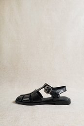 ADENA NERO - Sandali slingback da pescatore