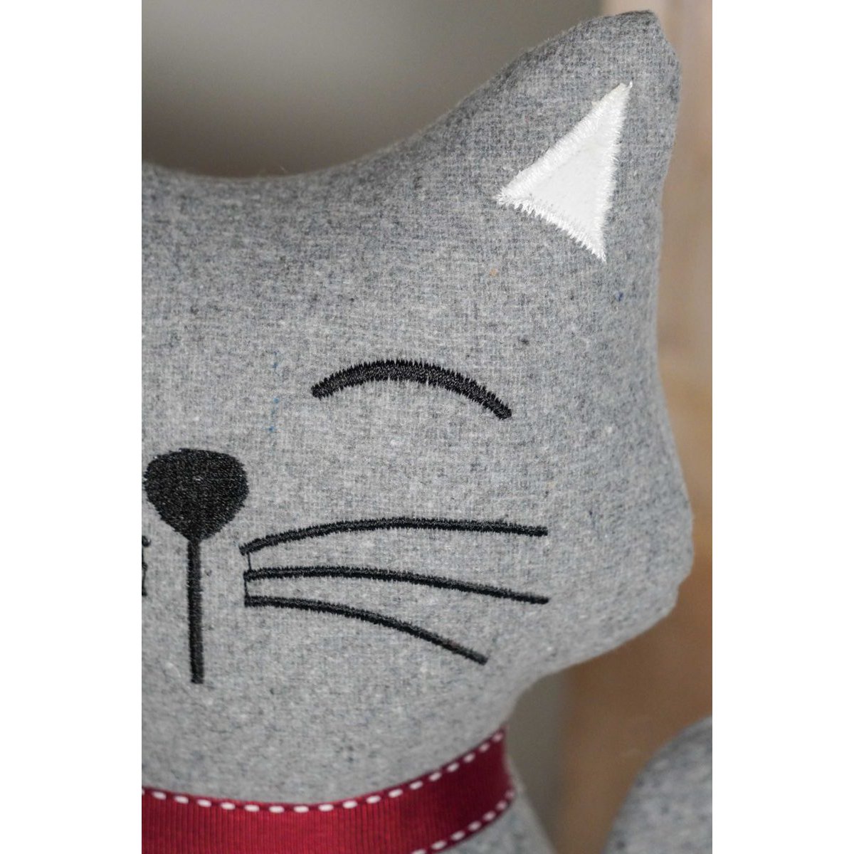 Tope de puerta gato gris 28 cm Isabelle Rose