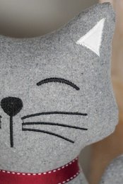 Tope de puerta gato gris 28 cm Isabelle Rose