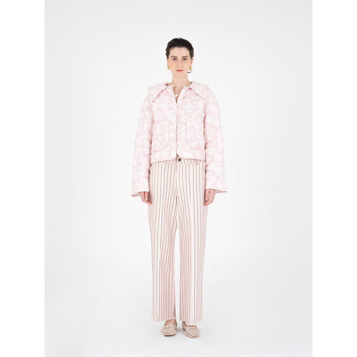 Heavenly Floral-Print Puffer Jacket