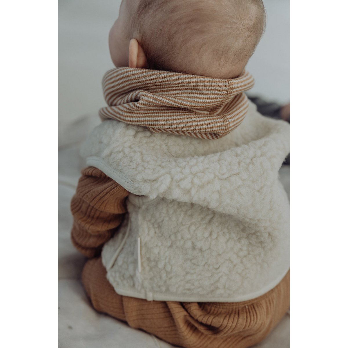 Gilet Sherpa en Laine - Lait
