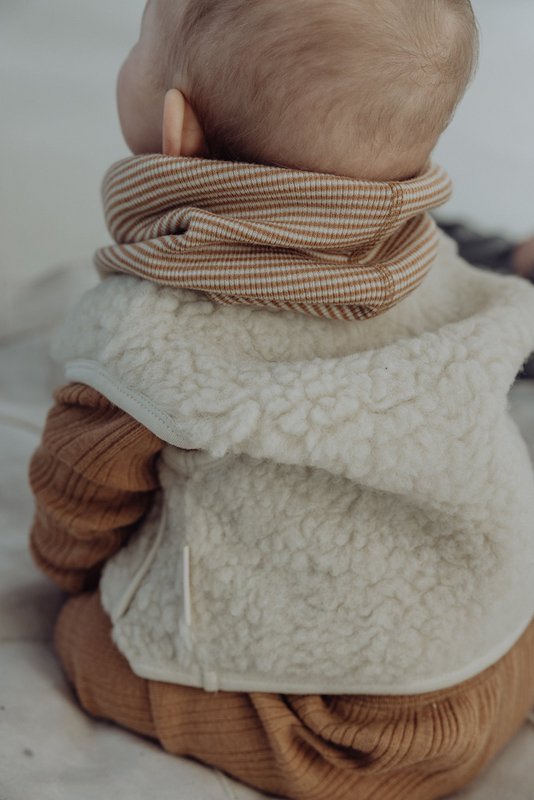 Gilet Sherpa en Laine - Lait