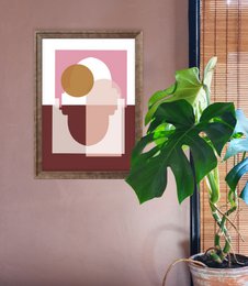 A3 plakat - Marrakech Sunrise - Terracotta/Pink