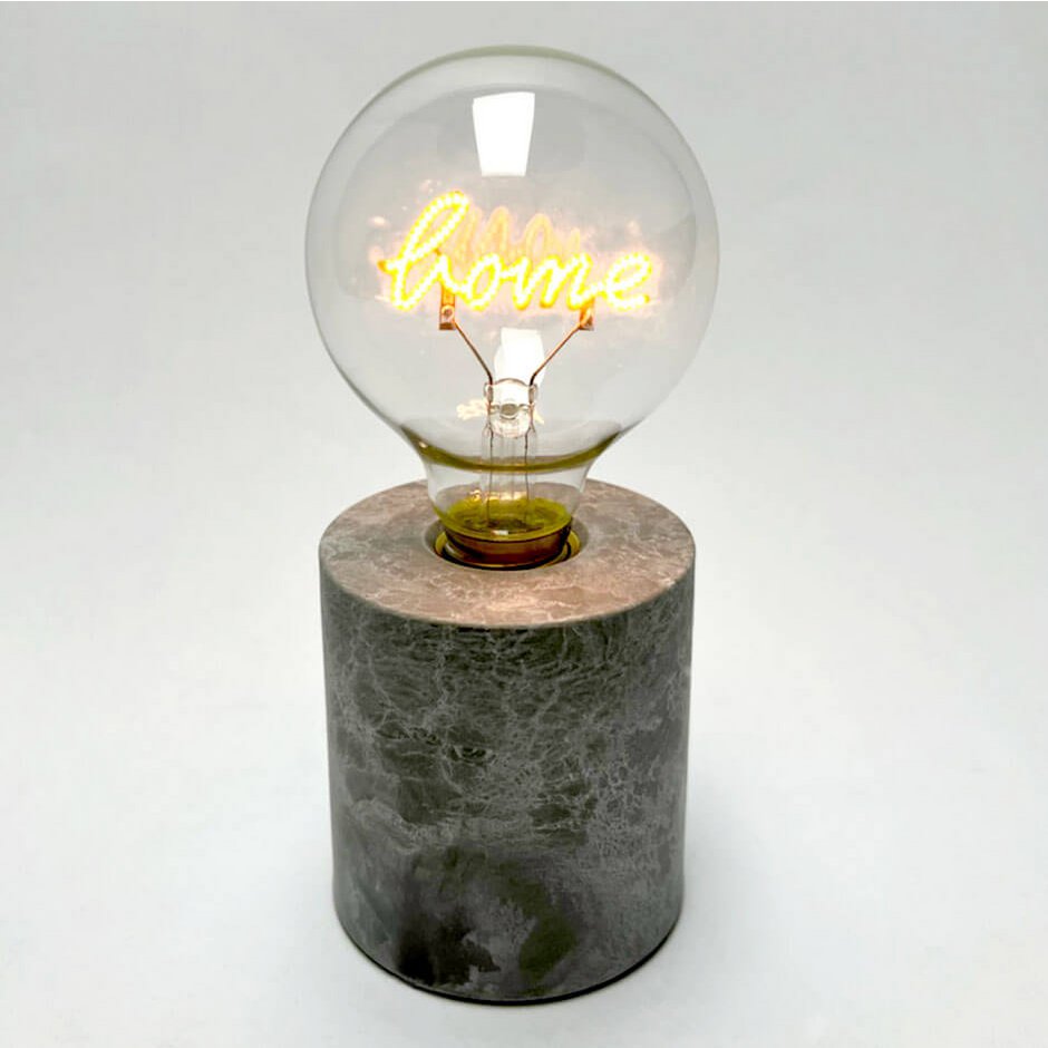 Lucia - table lamp, concrete look base with LED lamp “Home”