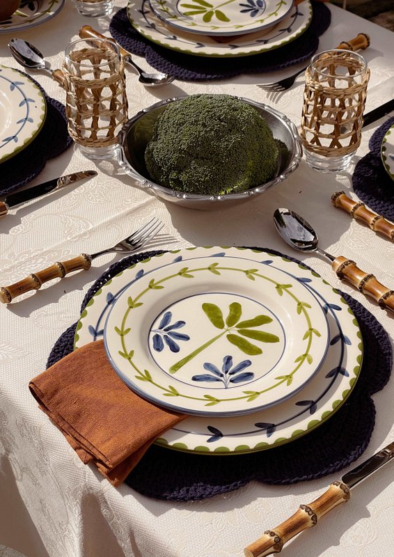 Häkel-Tischset mit Muschelmuster – 2er-Set