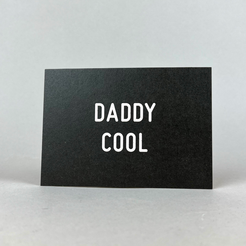 Postkort græspapir "Daddy Cool"