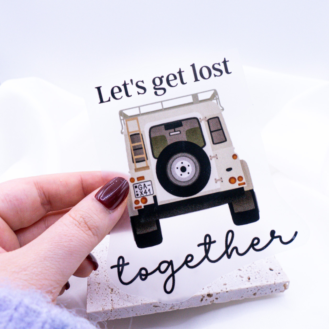 Iron-on Camper Van Patch Travel - Decorate Gift Shirt Iron On Patch "Let's get lost together"