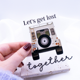 Iron-on Camper Van Patch Travel - Decorate Gift Shirt Iron On Patch "Let's get lost together"