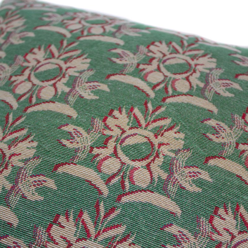 Coussin NIN-NIT Fleur Soleil | 100% coton tissé | décoratif avec nature ensoleillée et imprimé floral | vert| orange | rose | beige | jaune | bleu | multicolore | 50x50cm