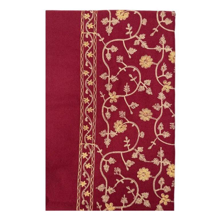 Sciarpa ricamata di alta qualità in lana design autunnale ITFUHFXH602