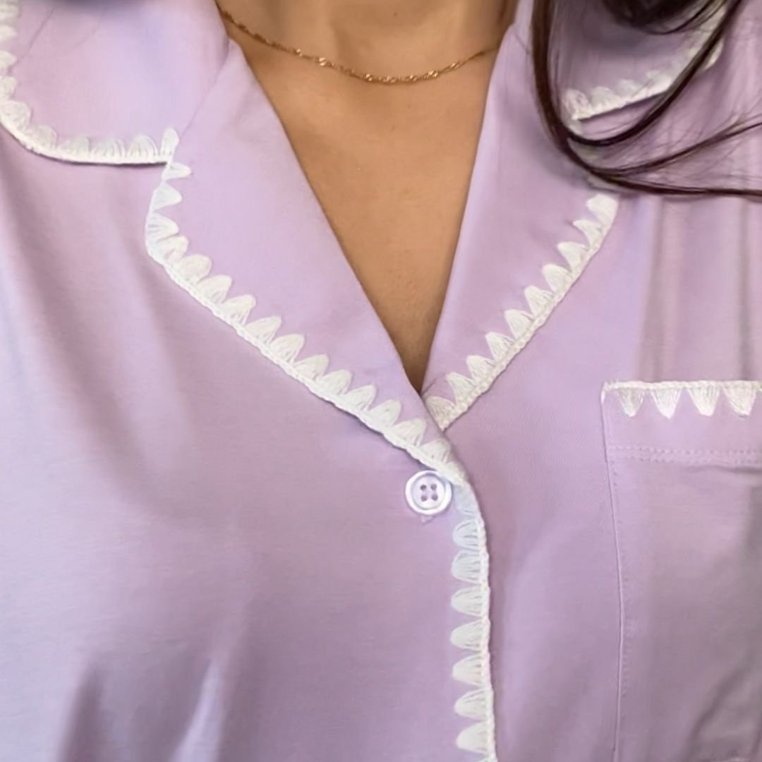 Gala Tencel Modal Short Pyjama Set - Lilac