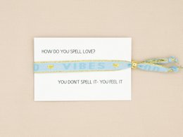 Lint armband Good vibes