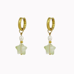 Boucles d'oreilles Pearl Star Gold colored