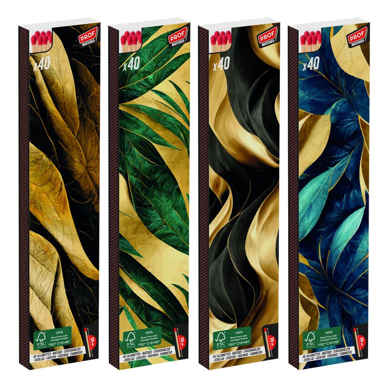 Box of 24 Matches, Length 28 cm
