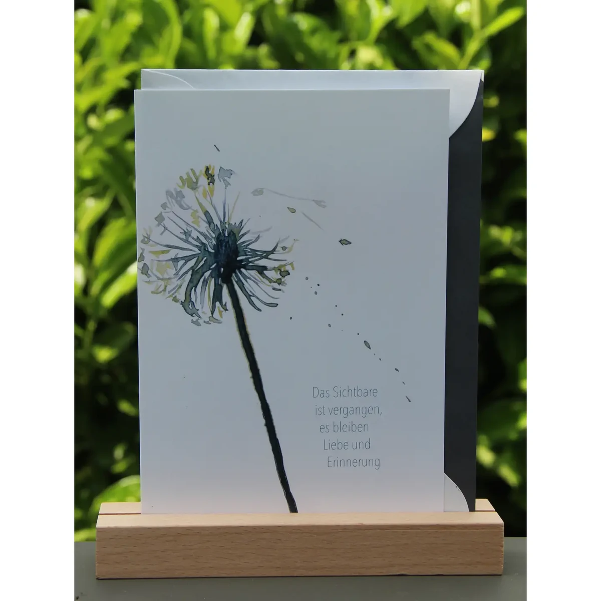 Watercolor sympathy card | Dandelion | Love and memory