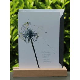 Watercolor sympathy card | Dandelion | Love and memory