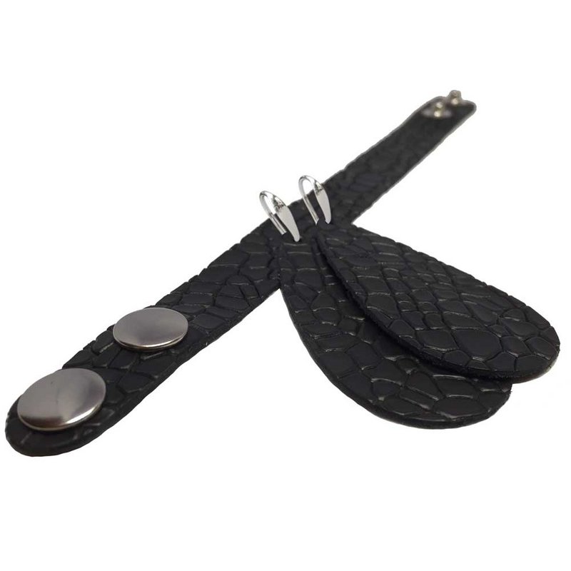 Pendientes de cuero 'Gotas de Alegría', Best Black