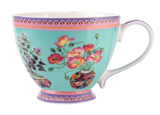 M&W Jardin Mug 400ml, Poppy Blue, giftbox