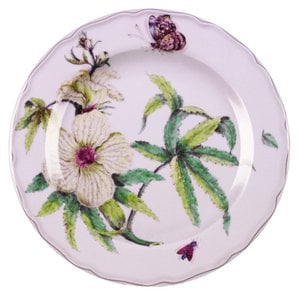 Plate metal Botanical dessert