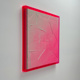 Fluoreszierender Acrylglasrahmen - Leinwandrahmen - Schattenfugenrahmen - Pop Art Rahmen