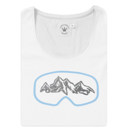 Vinterkvinder t-shirt skibriller