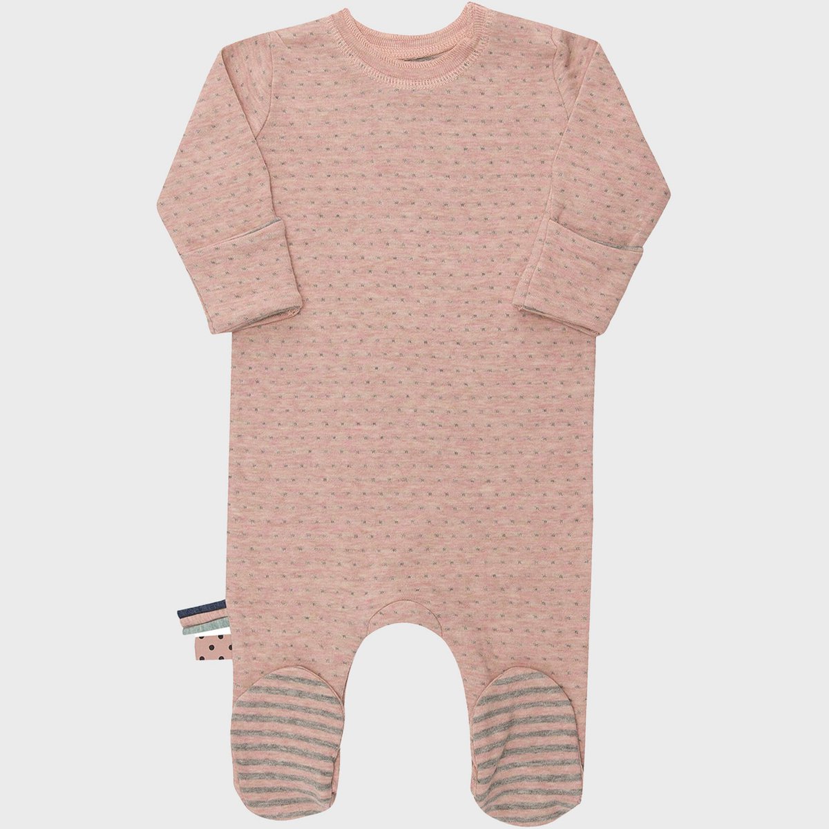 OrganicEra Dors-bien biologique à pieds pour bébé, Rose