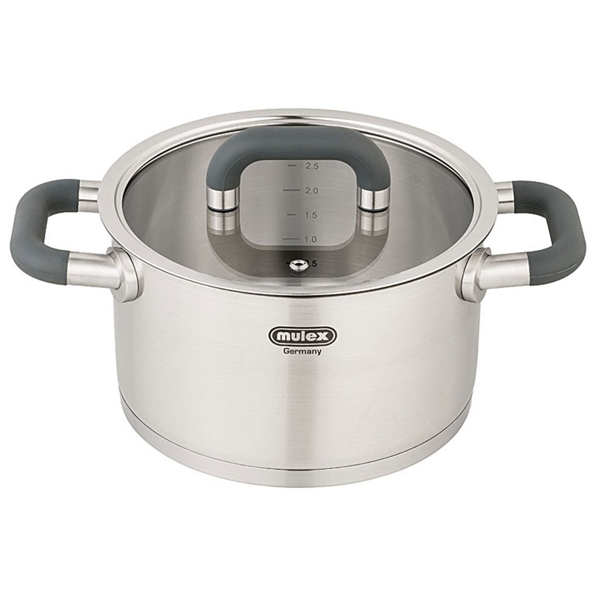 LUGANO Edelstahl Topfset 6tlg. + Servierpfanne 24 cm