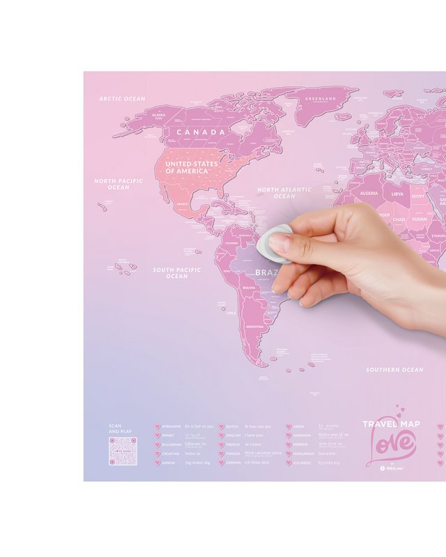 Mappa di viaggio Love World