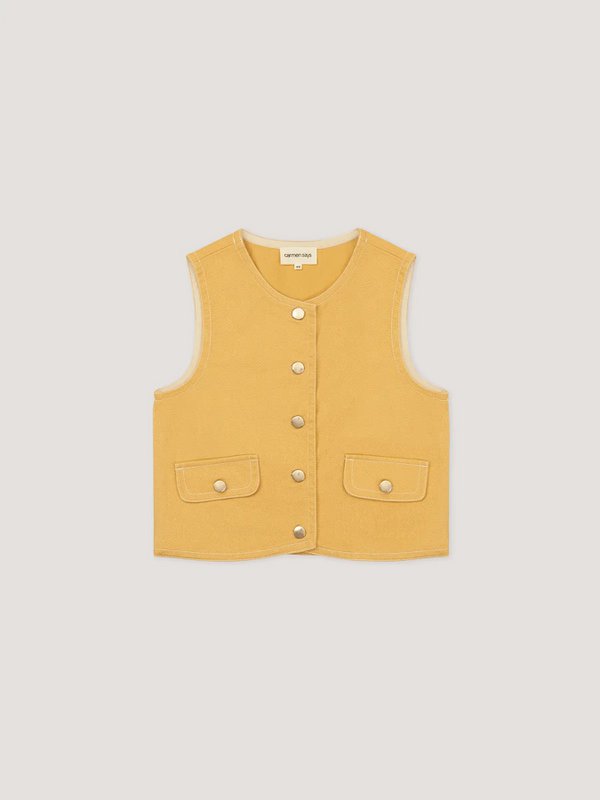 Bureau lichtgeel denimvest