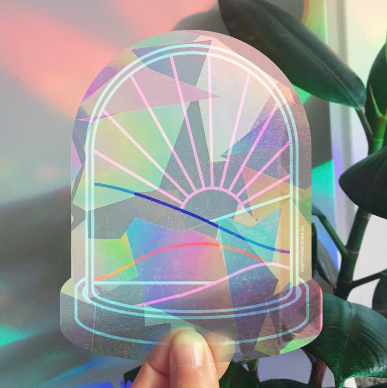 Rainbowmaker vinduesmærkat / kort - Sunshine