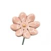 Daisy flower ceramic mini pink 2.5 cm