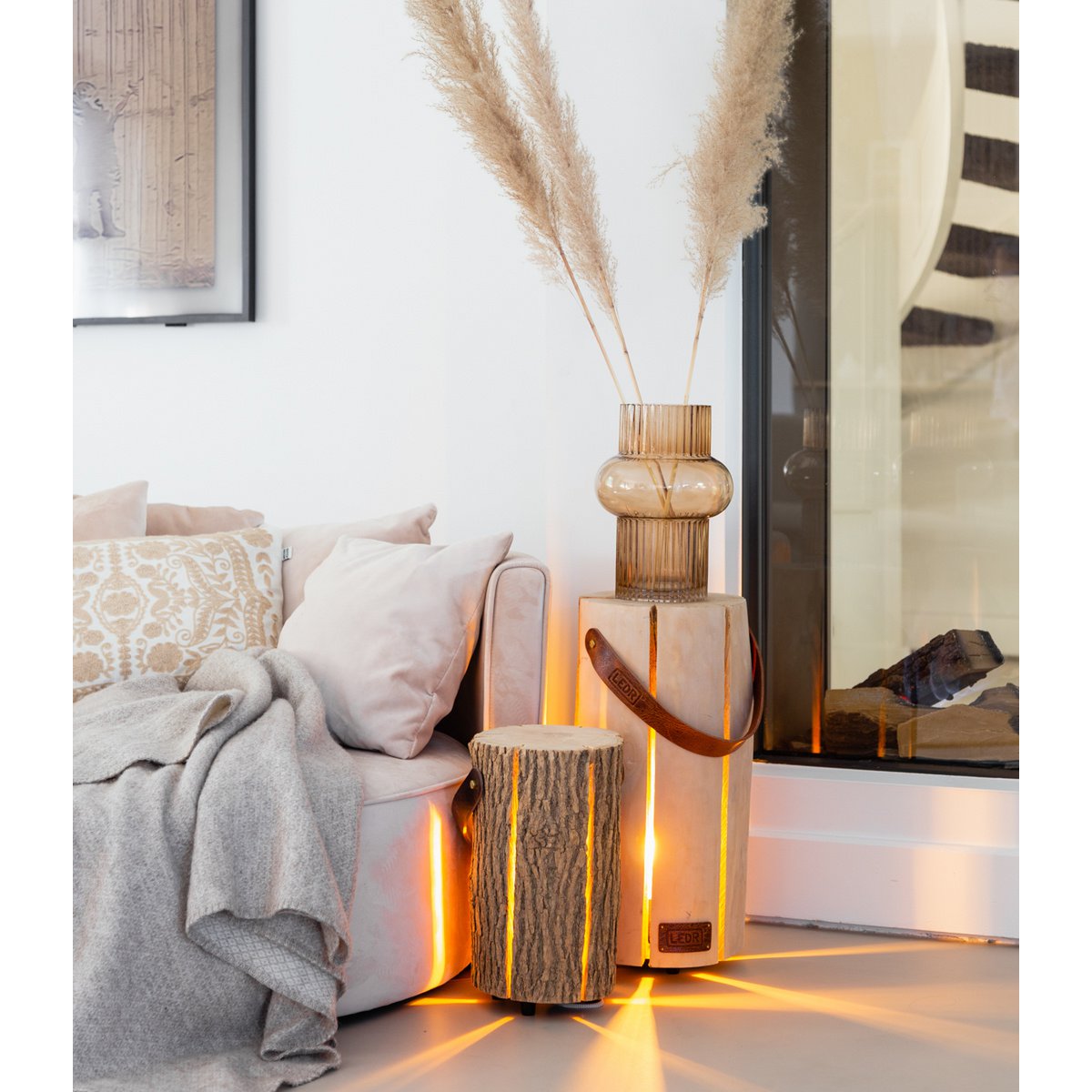 Wood Light - Cherry Wood L || Leather edition