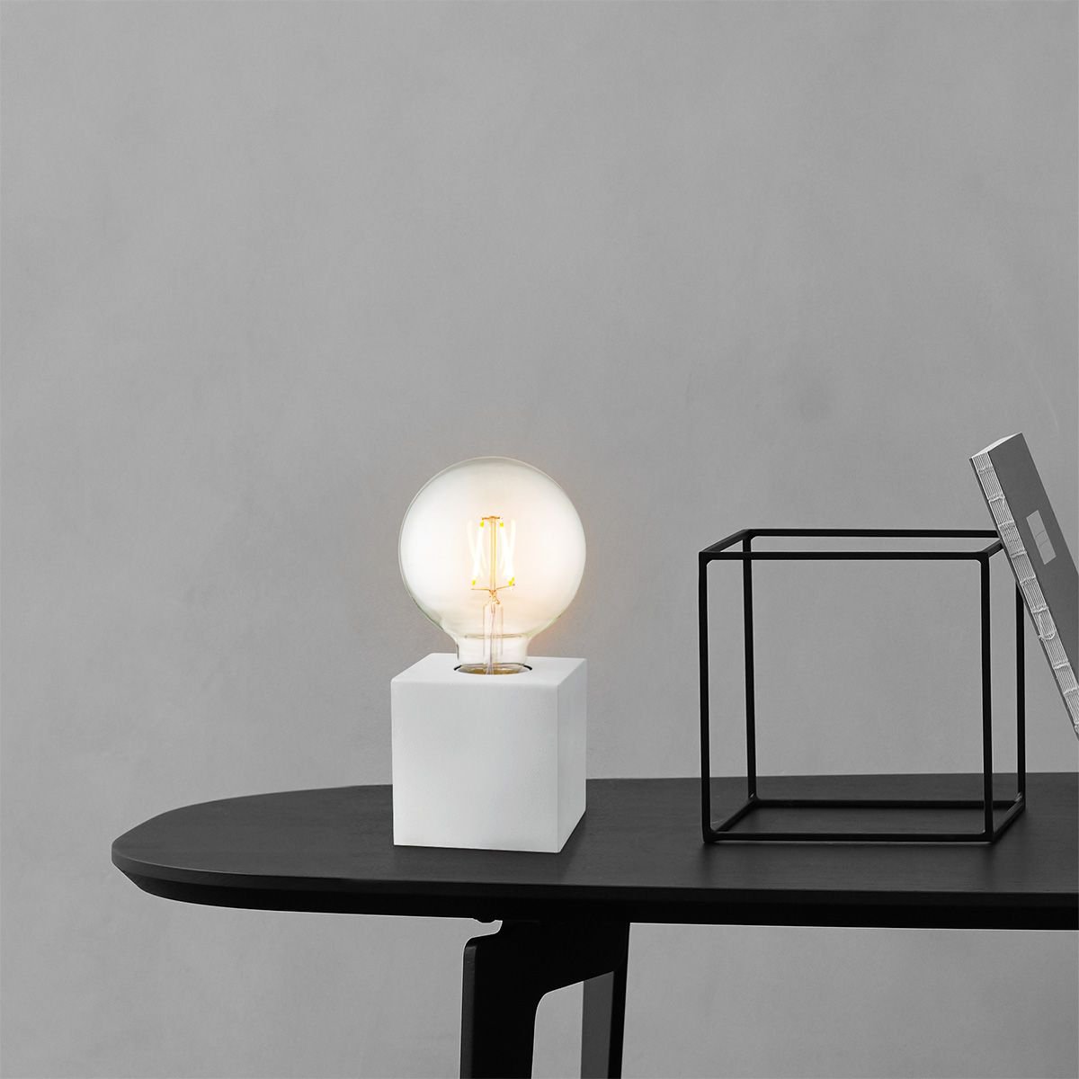 Home Sweet Home table lamp Dry Square - white - 8.5/8.5/8.5cm