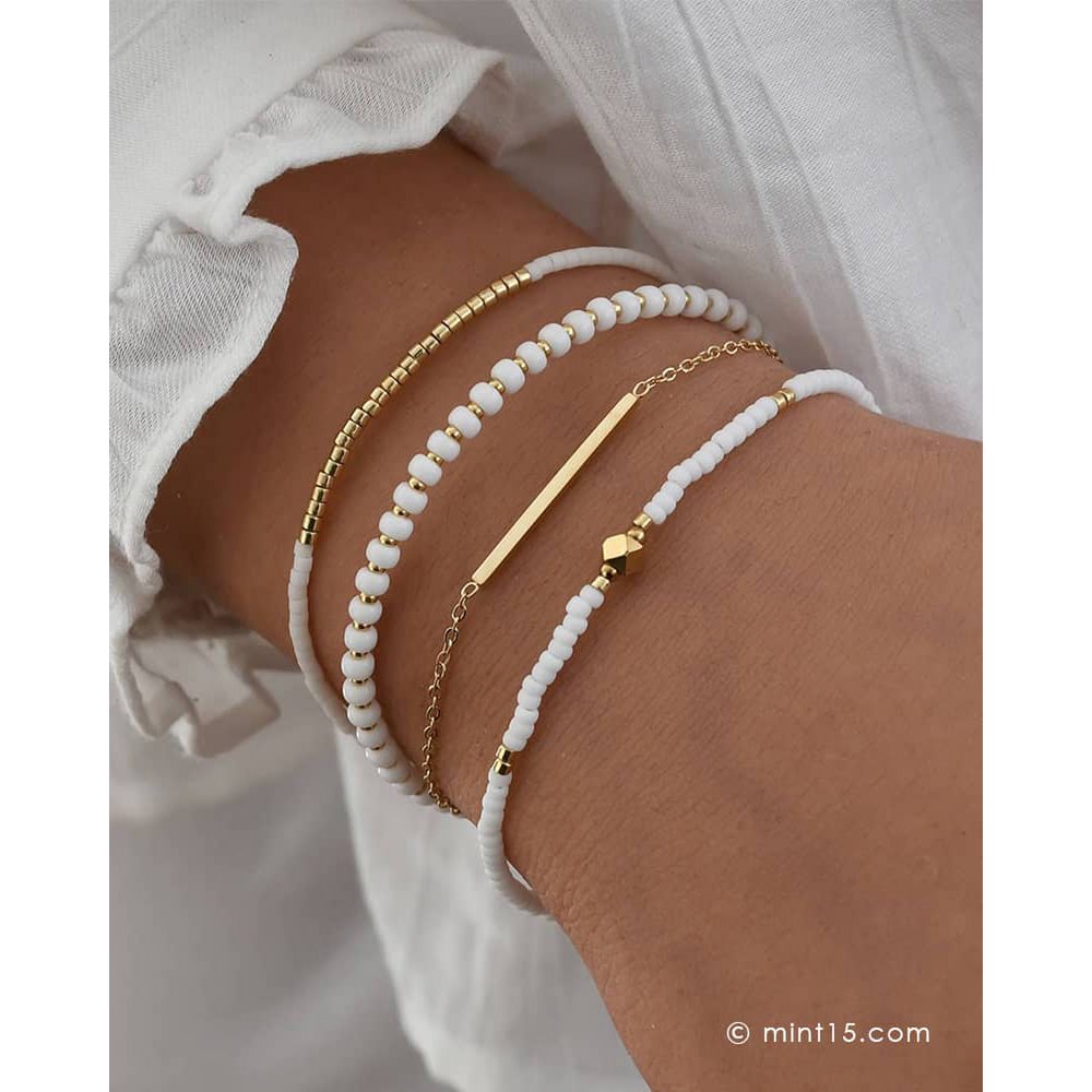 Bracelet Set 'Bright White'