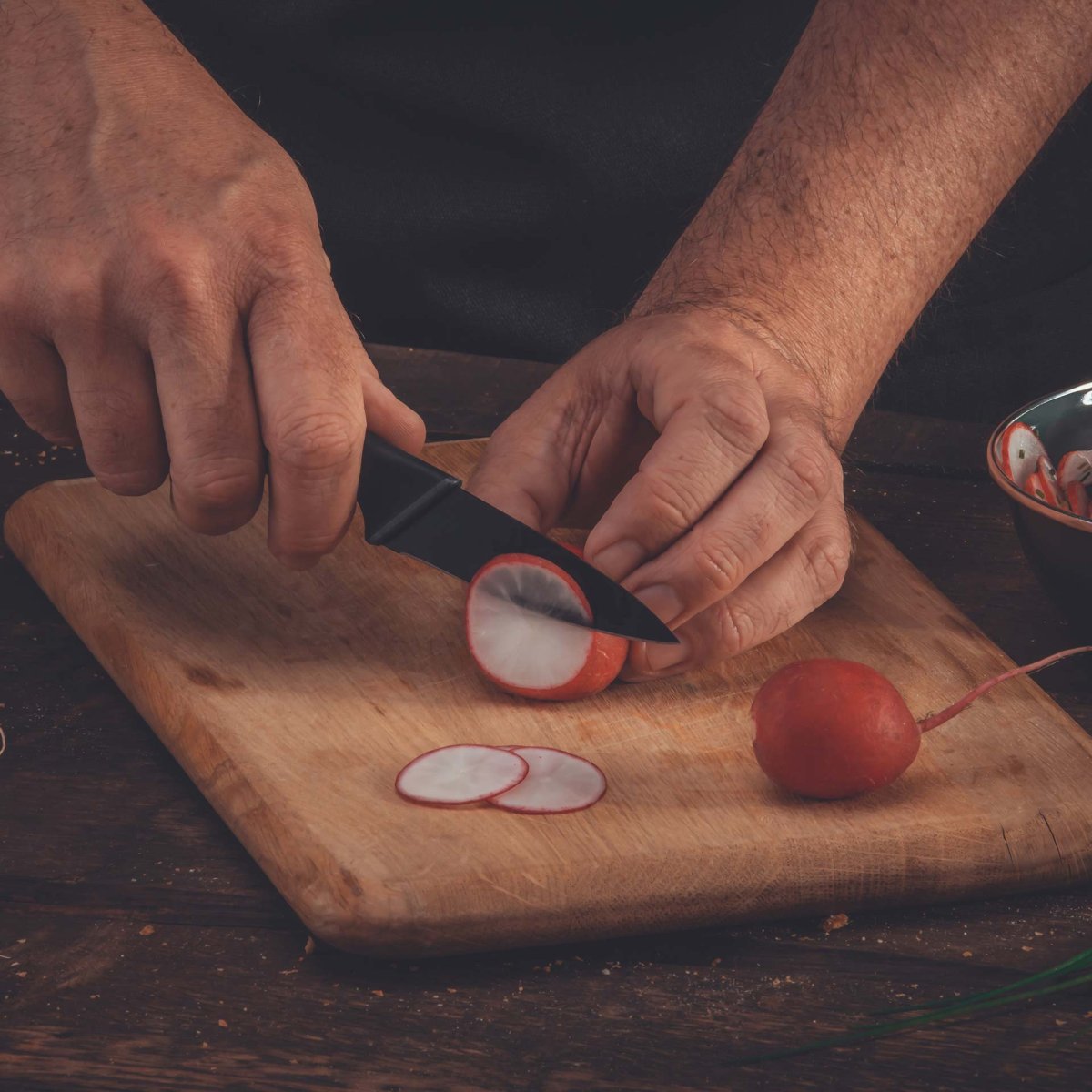 Vegetable knife 20 cm Nirosta Black Edition