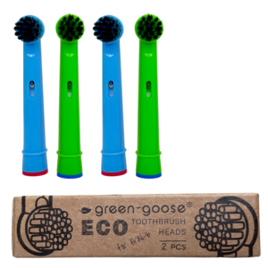 green-goose Oral B Charcoal Brush Heads - 4 Pieces - Children