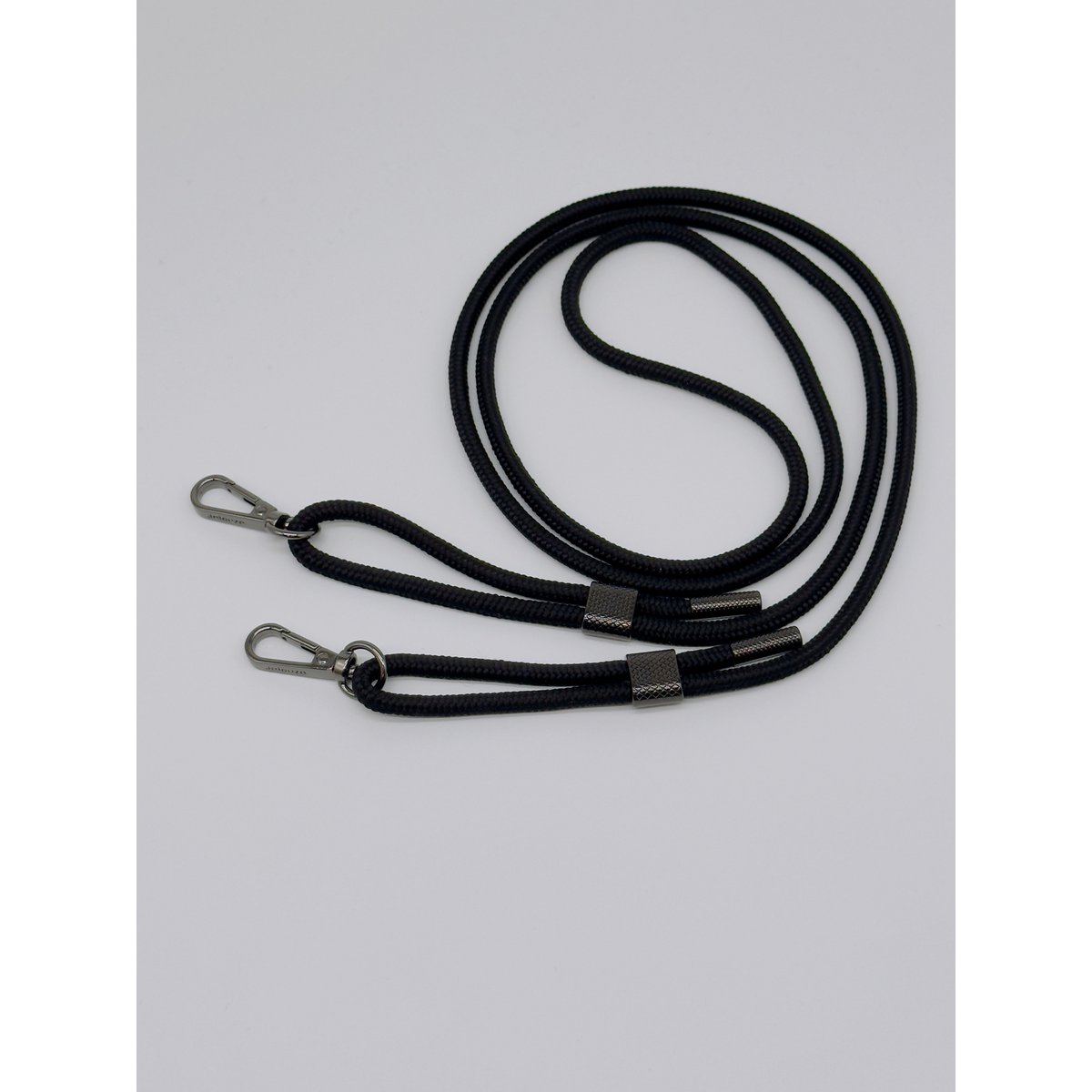 Handykette Kordel Noa Pro Schwarz mit Gold oder Silber