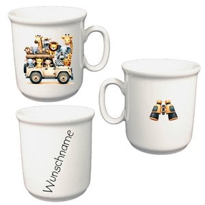 Cup of children's cup jungle Safari with desired name