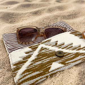 Aztek Sunglass pouch tribal zerowaste